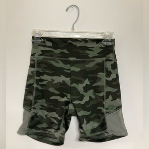 PINK (Victoria’s Secret) camo-print biker shorts